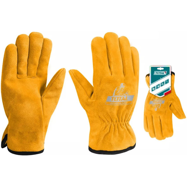Перчатки рабочие кожаные TOTAL TSP14210