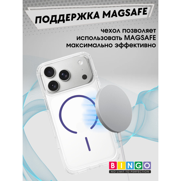 Бампер Bingo Thin Circle для APPLE iPhone 17 Pro Max Фиолетовый