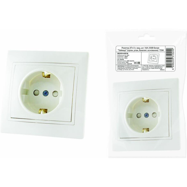 Розетка TDM Таймыр SQ1814-0516 (белый)