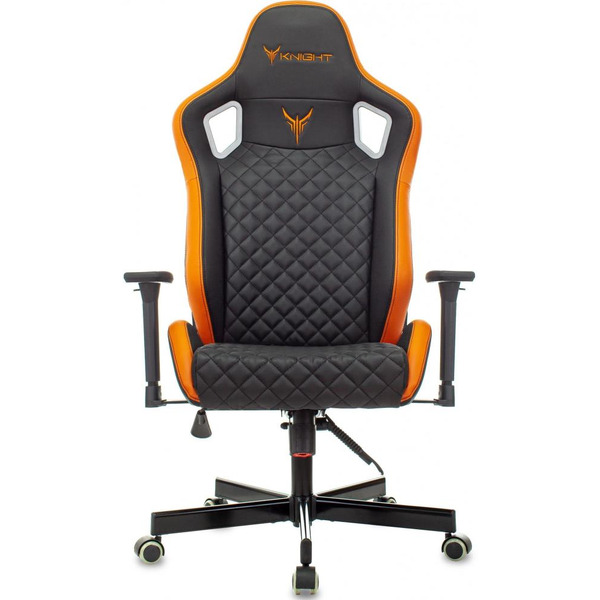 Кресло игровое Knight Outrider (1628891) черный/оранжевый