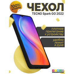 Бампер BINGO Liquid TPU для TECNO Spark GO 2022 Черный