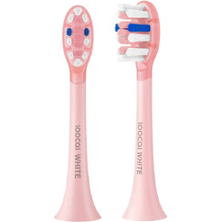 Сменные насадки SOOCAS для зубной щетки SOOCAS D3/ D3 Pro/ X3U Pro (розовый, 2 шт)