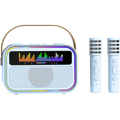 Колонка-караоке с двумя микрофонами Maxtop KK04B