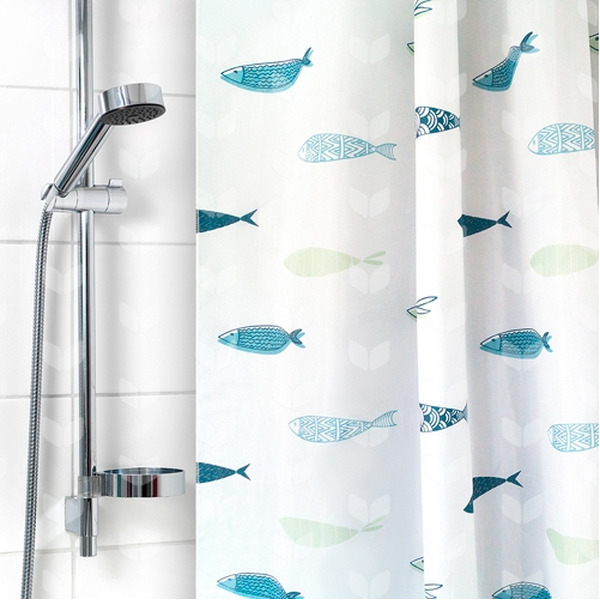 Штора для ванной комнаты Вилина 6666-2227-1 (аквариум)