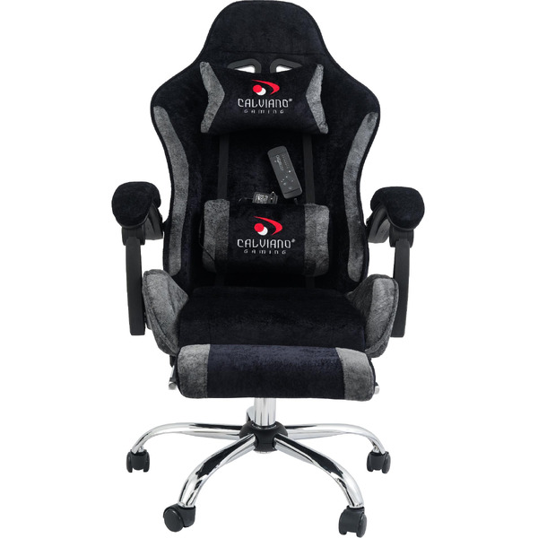 Вибромассажное кресло Calviano AVANTI ULTIMATO Black-Grey fabric