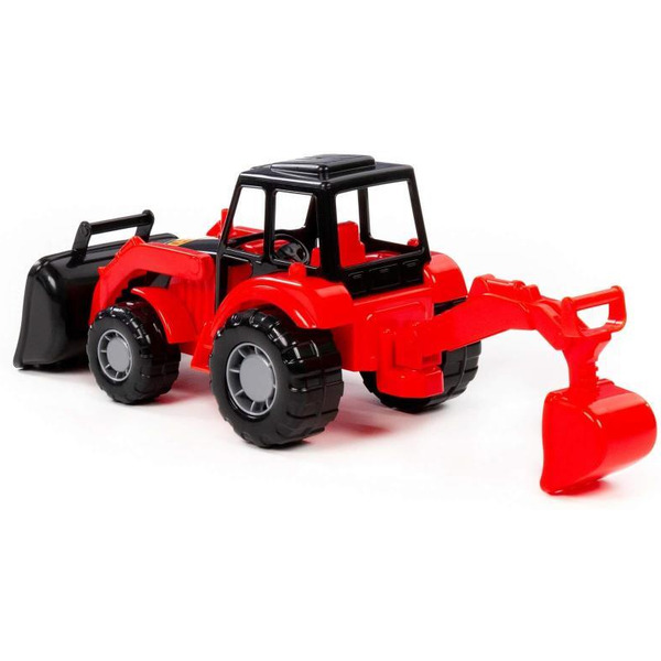 Экскаватор Полесье Мастер 24439 (красный/черный)