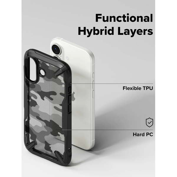 Чехол Ringke FUSION X для iPhone 17 CAMO BLACK
