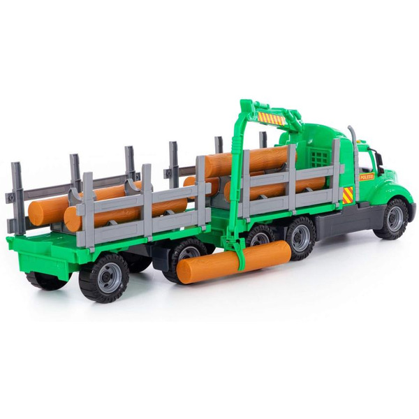 Автомобиль-лесовоз с прицепом Полесье 55668 "Майк