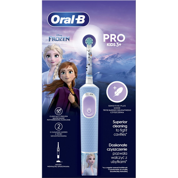 Детская электрическая зубная щетка Oral-B Vitality Pro Kids Frozen