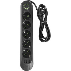 Сетевой фильтр QUMO Power Bar Light SPFS P-0009 51553 (2 м, черный)