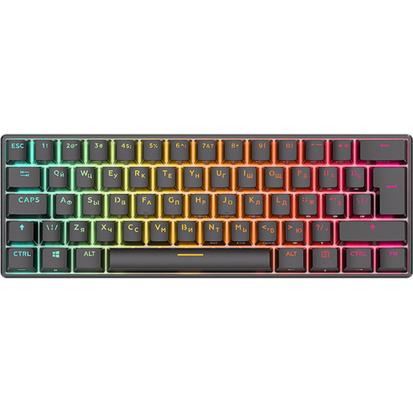 Клавиатура Royal Kludge RK61 Black Hot Swap, Red switch