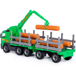 Автомобиль-лесовоз Полесье с прицепом 8725