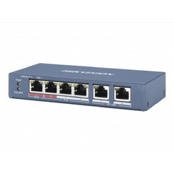 Неуправляемый коммутатор Hikvision DS-3E0106HP-E