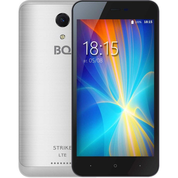 Смартфон BQ Strike LTE Серебряный Шлифованный (BQ-5044)