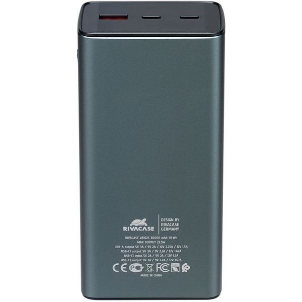 Внешний аккумулятор RIVACASE VA1023 (30000mAh)