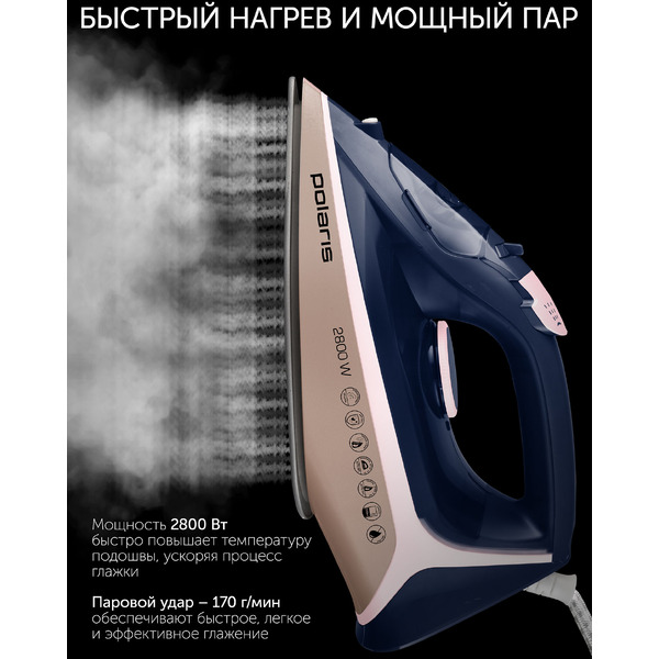 Утюг Polaris PIR 2868AK (синий)