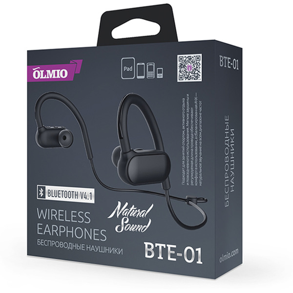 Наушники Olmio BTE-01 (038845)