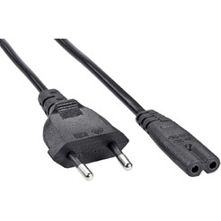 Кабель Premier 5-180 IEC C7 (2-pin) Евровилка (5-180(0.5) 1.8) (1.8м, черный)