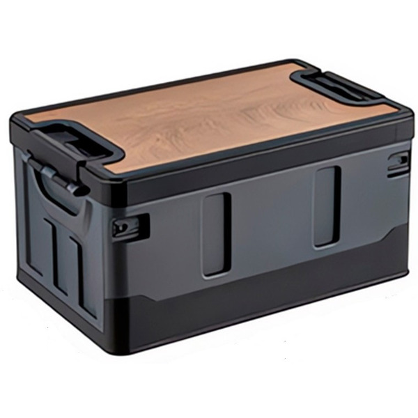 Органайзер усиленный складной со столиком Happy Home HH-005 (чёрный) 30л.