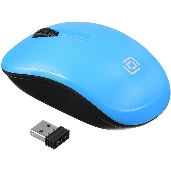 Мышь Oklick 525MW (голубой)