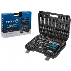 Набор торцевых головок и бит ТРЕК TR19108 (108 предметов)