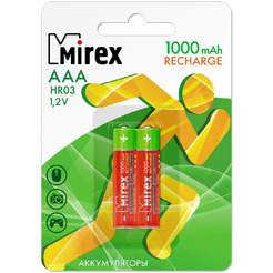 Аккумулятор Mirex AAA 1000mAh 2 шт 23702-HR03-10-E2