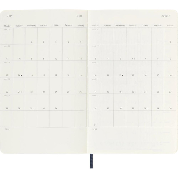 Еженедельник Moleskine Academic Soft WKNT DSB2018WN3 (синий)