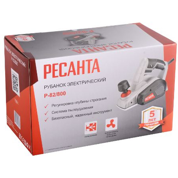 Рубанок электрический РЕСАНТА Р-82/800 (75/5/1)