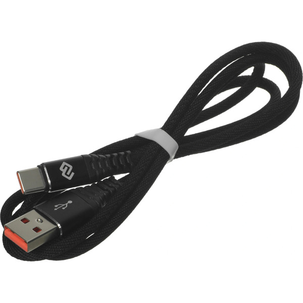 Кабель Digma DG-USBA-С-1M-27W USB Type-A - USB Type-C (1 м, черный)