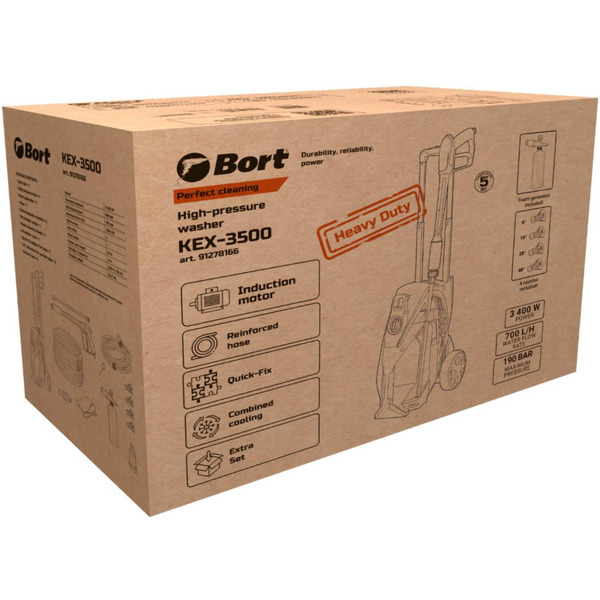 Мойка высокого давления Bort KEX-3500 (91278166)