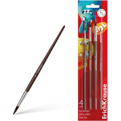 Набор кистей Erich Krause Jolly Friends 61856 (4 шт)