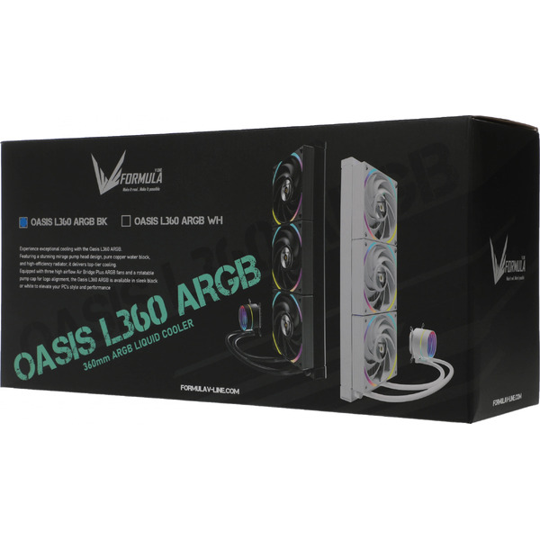 Система водяного охлаждения Formula Oasis L360 ARGB (черный)