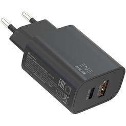 Зарядное устройство ATOMIC ENE YZZY U6 20W 2-порта USB (A+C), цвет черный | 10.209