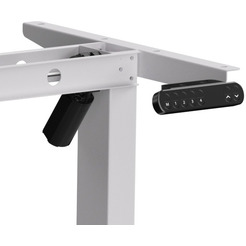 Стол подъемный WellDesk WDE Basic 130x67.5х1.8 (белый/дуб санта-фе винтаж)