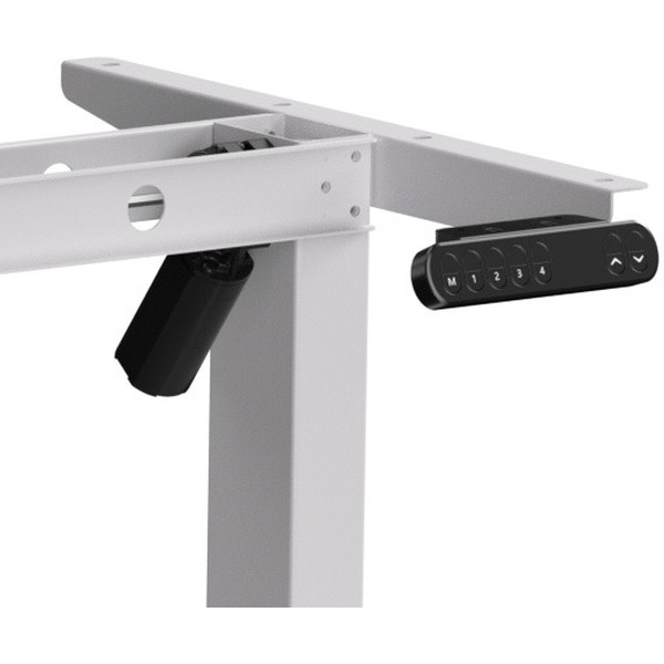 Стол подъемный WellDesk WDE Basic 130x67.5х1.8 (белый/дуб санта-фе винтаж)