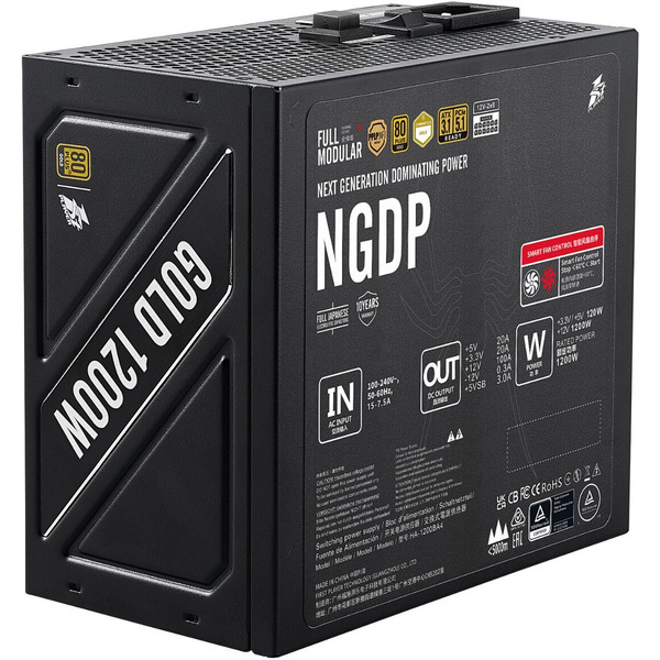 Блок питания 1stPlayer NGDP Gold 1200W HA-1200BA4 NGDP-GLD-1200-BK-EU