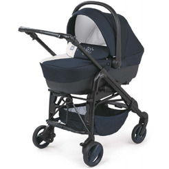 Детская универсальная коляска Cam Comby Tris 3 в 1 ART784015-T901 (вышивка медведь, синий)