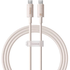 Кабель Baseus Habitat Series Fast Charging Cable 100W USB Type-C - USB Type-C P10360202421-01 (2 м, бежевый)