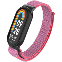 Ремешок Bingo Nylon для Xiaomi Mi Band 8 Розовый