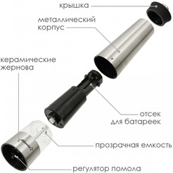 Мельница электрическая для специй Atlanta ATH-4613 (gray)