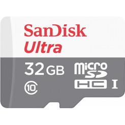Карта памяти SanDisk Ultra Android microSDHC 32GB 10 CL, Ultra (SDSQUNB-032G-GN3MA)