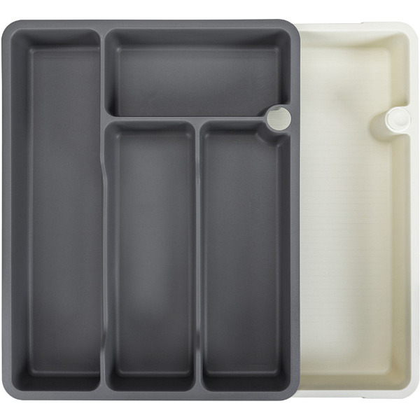 Лоток для столовых приборов Бытпласт Phibo 434231811 (серый)