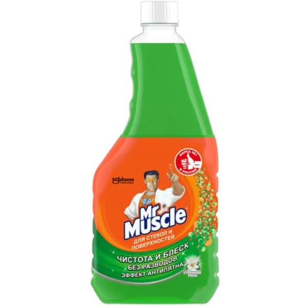 Средство для стекла и зеркал Mr. Muscle Утренняя роса 530 мл (сменная бутылка)