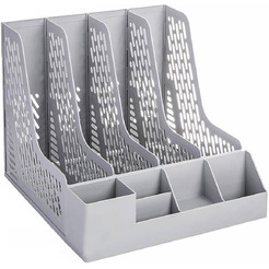 Лоток для бумаг Deli E9849 (серый)