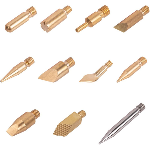 Набор для выжигания и пайки BRAUBERG 664701 (20 насадок+нож, в пластиковом кейсе)