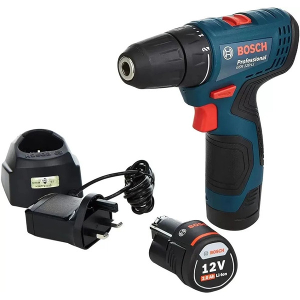 Дрель-шуруповерт BOSCH GSR 120-LI (06019G8000) с 2-мя АКБ