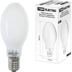 Лампа ртутная высокого давления прямого включения TDM ДРВ 500 Вт Е40 SQ0325-0021