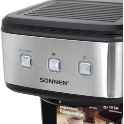Кофеварка эспрессо Sonnen CM8501 456335 (черный/серебристый)