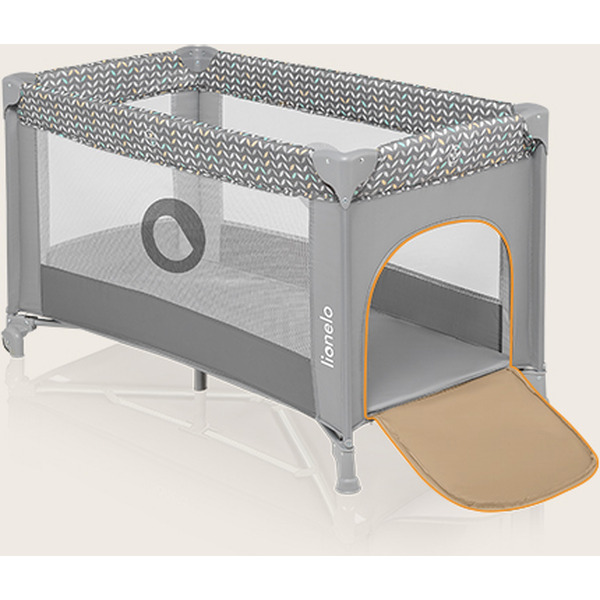 Кровать-манеж Lionelo Stefi (Grey Concrete Multicolor)