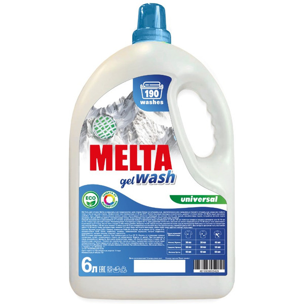 Гель для стирки Melta Универсальный 6л